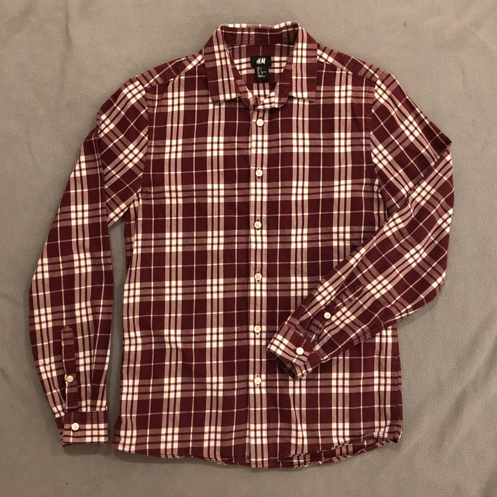 H&M Plaid Button-Down Men’s Small